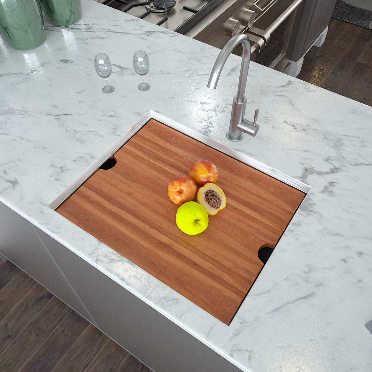 Laundry Workstation Sink - 21" x 19" x 13"