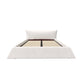 Queen Size Upholstered Platform Bed with Velvet Headboard