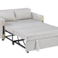 Percy 55.5"W Teddy Velvet Sleeper Loveseat