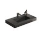 Matte Black Integrated Solid Surface Basin