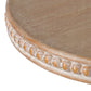 D14x7.5" Wooden Display Stand with Beaded Trim