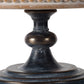 D14x7.5" Wooden Display Stand with Beaded Trim