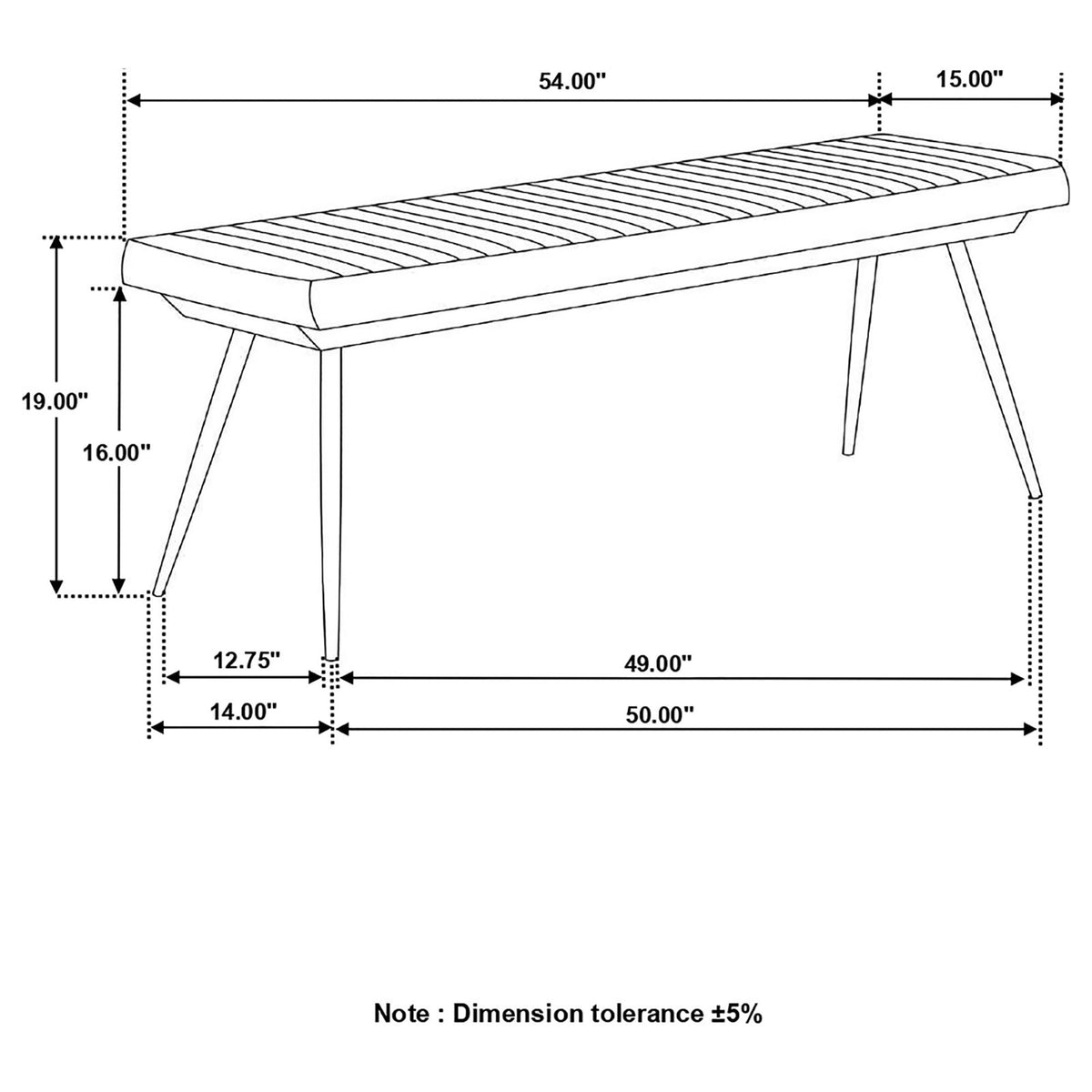 Camel Dining Bench