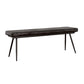 Espresso Upholstered Dining Bench