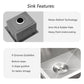 15" x 15" x 9" Stainless Steel Drop In Kitchen Sink