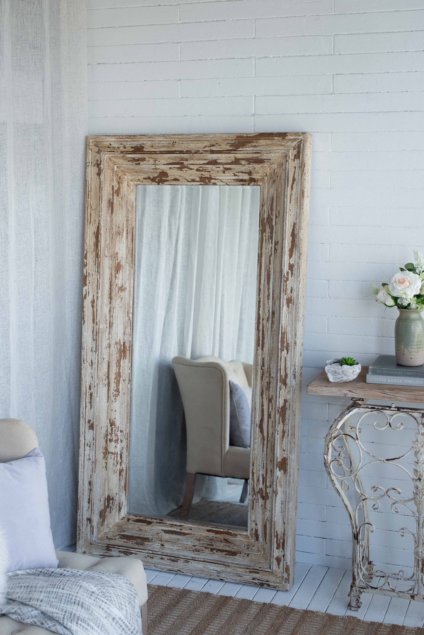 39x3.5x75" Full Length Rectangle Floor Mirror