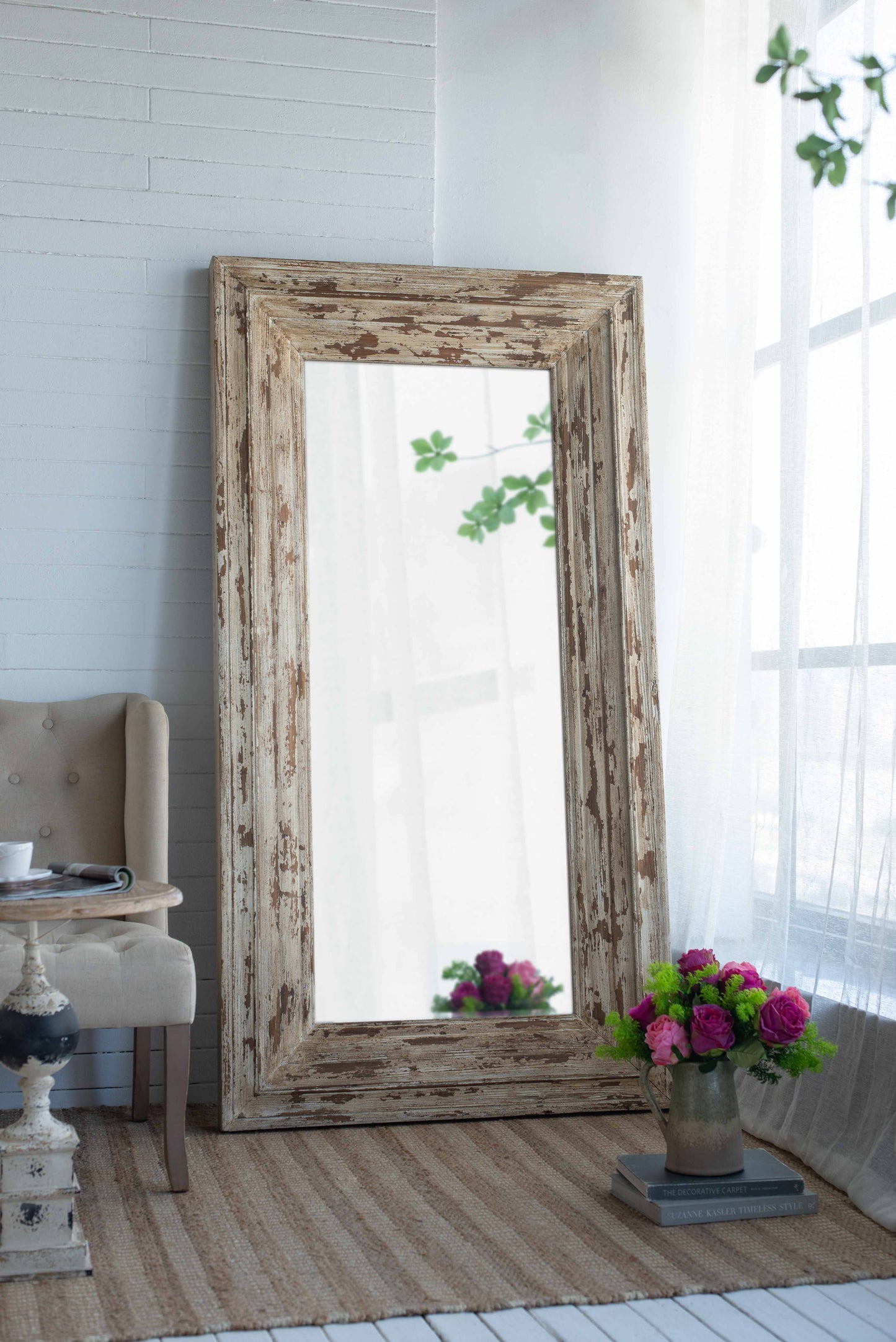 39x3.5x75" Full Length Rectangle Floor Mirror