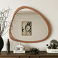 Solid Wood Asymmetrical Wall Mirror - 45 Inch