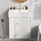 21.6" Modern Floating Bathroom Vanity with Ceramic Basin