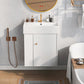 21.6" Modern Floating Bathroom Vanity with Ceramic Basin