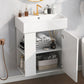 21.6" Modern Floating Bathroom Vanity with Ceramic Basin