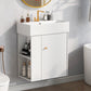 21.6" Modern Floating Bathroom Vanity with Ceramic Basin