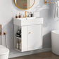 21.6" Modern Floating Bathroom Vanity with Ceramic Basin