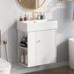 21.6" Modern Floating Bathroom Vanity with Ceramic Basin