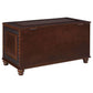 Deep Tobacco Flip Open Storage Cedar Chest