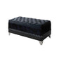 Black Tufted Trunk with Nailhead Trim