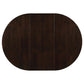 Cappuccino Oval Dining Table with Leaf Extension