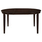 Cappuccino Oval Dining Table with Leaf Extension