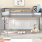 Twin Size Wood Low Loft Bed with Ladder