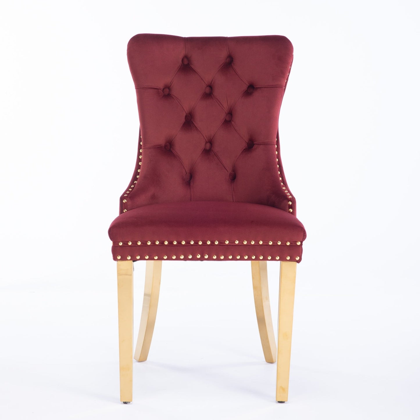 Nikki Collection Modern Velvet Upholstered Dining Chair Set of 2