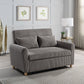 Justine 54" Convertible Sleeper Loveseat