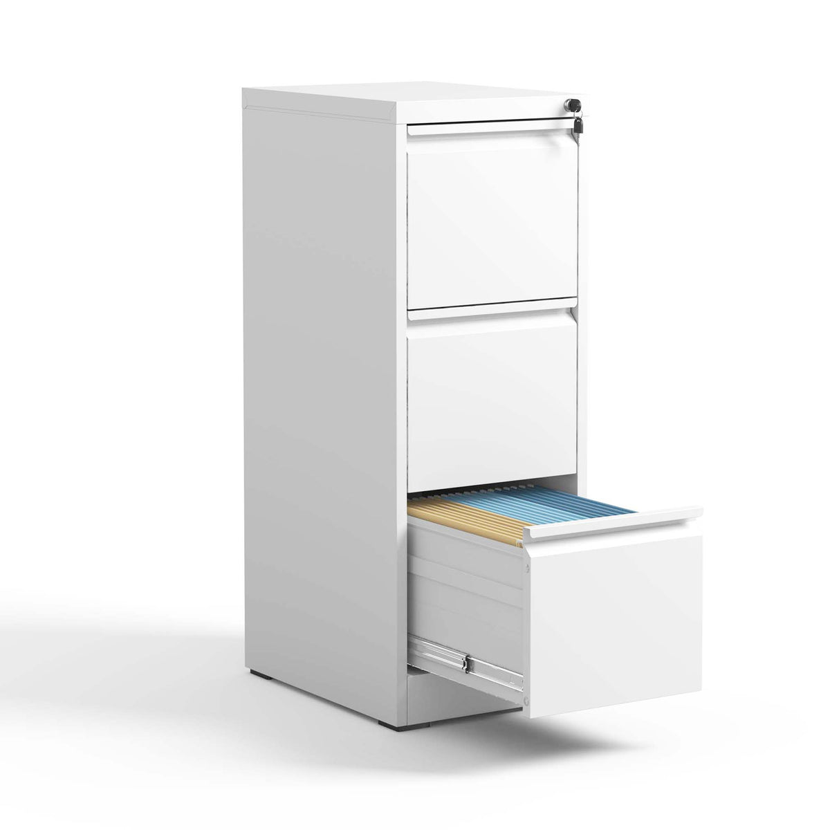 3 Drawer Metal Vertical File Cabinet with Lock