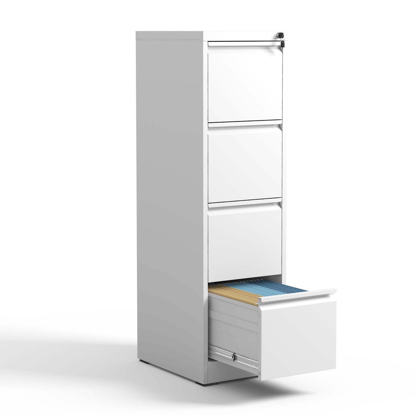 4 Drawer Metal Vertical File Cabinet with Lock