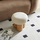 W8017-1 Mushroom Stool with Grieg Plush Cushion