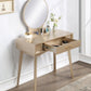 Maly Contemporary Wood Vanity and Stool Set