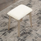 Maly Contemporary Wood Vanity and Stool Set
