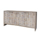 Farmhouse Style 4 Door Wooden Accent Cabinet