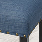 Biony Fabric Dining Chairs with Nailhead Trim, Set of 2