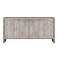 Farmhouse Style 4 Door Wooden Accent Cabinet