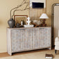 Farmhouse Style 4 Door Wooden Accent Cabinet