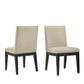 Rocco Contemporary Solid Wood Dining Chairs, Set of 2