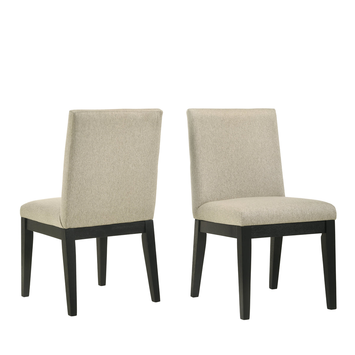 Rocco Contemporary Solid Wood Dining Chairs, Set of 2
