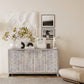 Farmhouse Style 4 Door Wooden Accent Cabinet