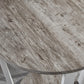 Elysian Contemporary Round End Table with Shelf