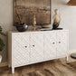 Accent Cabinet 4 Door Wooden Cabinet Sideboard Buffet Server