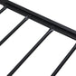 Full Size Metal Platform Bed Frame with Wooden Headboard