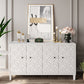 Accent Cabinet 4 Door Wooden Cabinet Sideboard Buffet Server