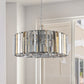 17" Chrome Crystal Pendant Chandelier