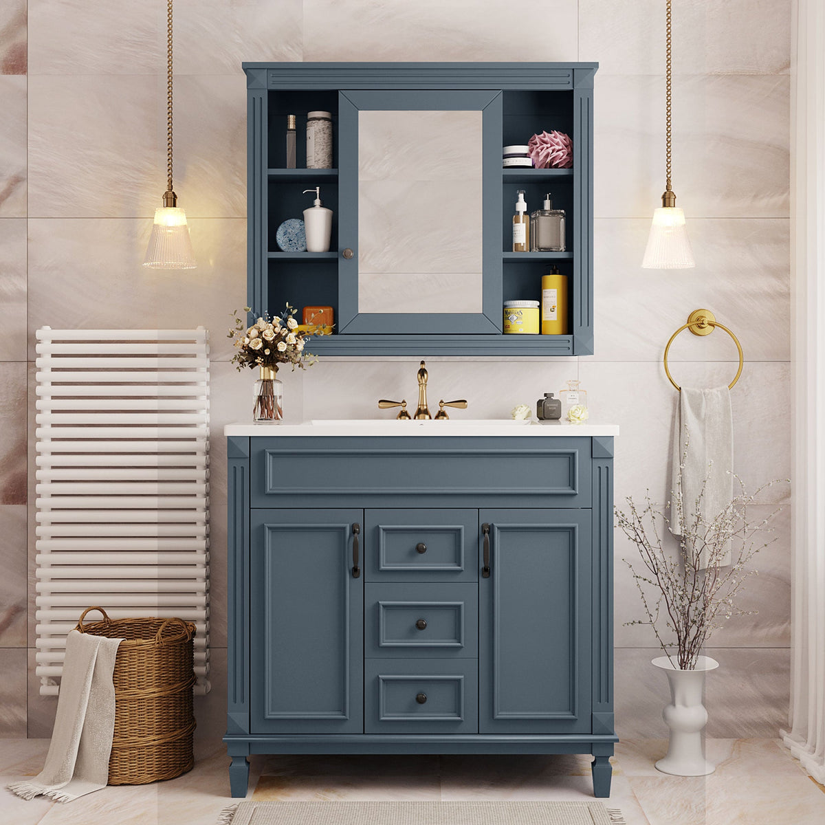 36'' Bathroom Vanity with Top Sink, Royal