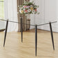 Modern Rectangular Glass Dining Table