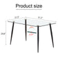 Modern Rectangular Glass Dining Table