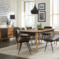 Espresso Upholstered Dining Bench