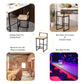 Set of 2 Bar Stools with Back