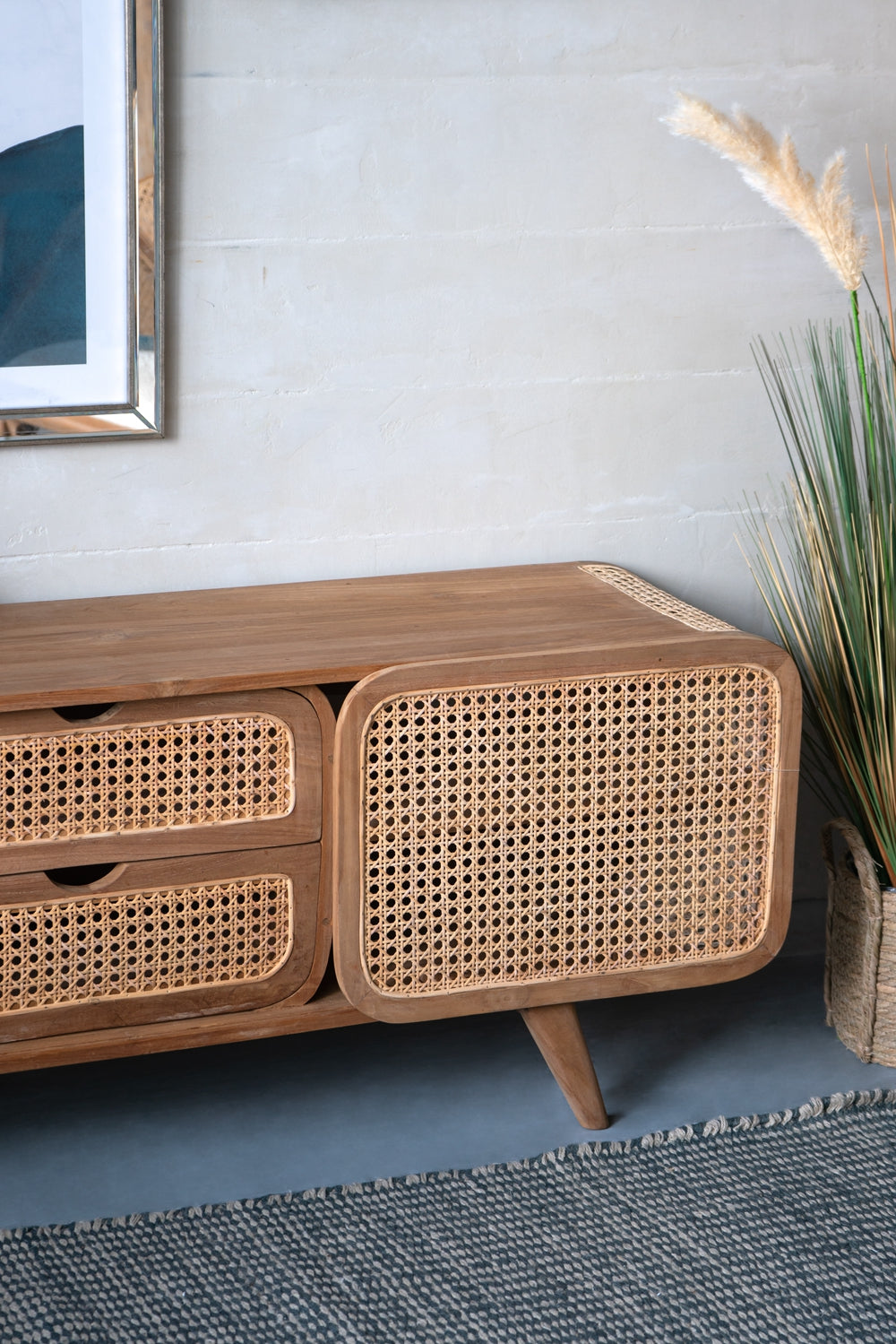 59x15x20" Teak Cabinet