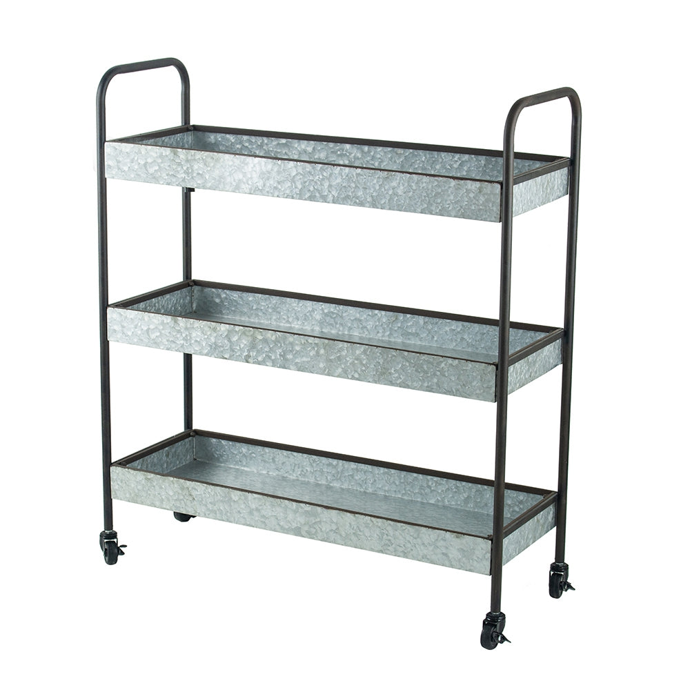 Homestead Galvanized Shelf Display - 3-Tier