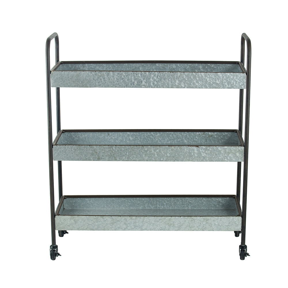 Homestead Galvanized Shelf Display - 3-Tier